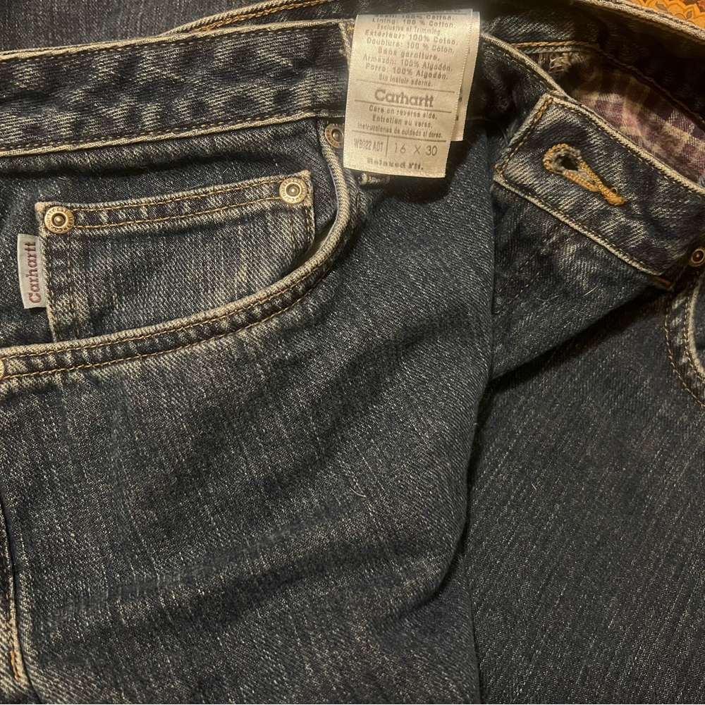 Women’s Carhartt quilt lined jeans